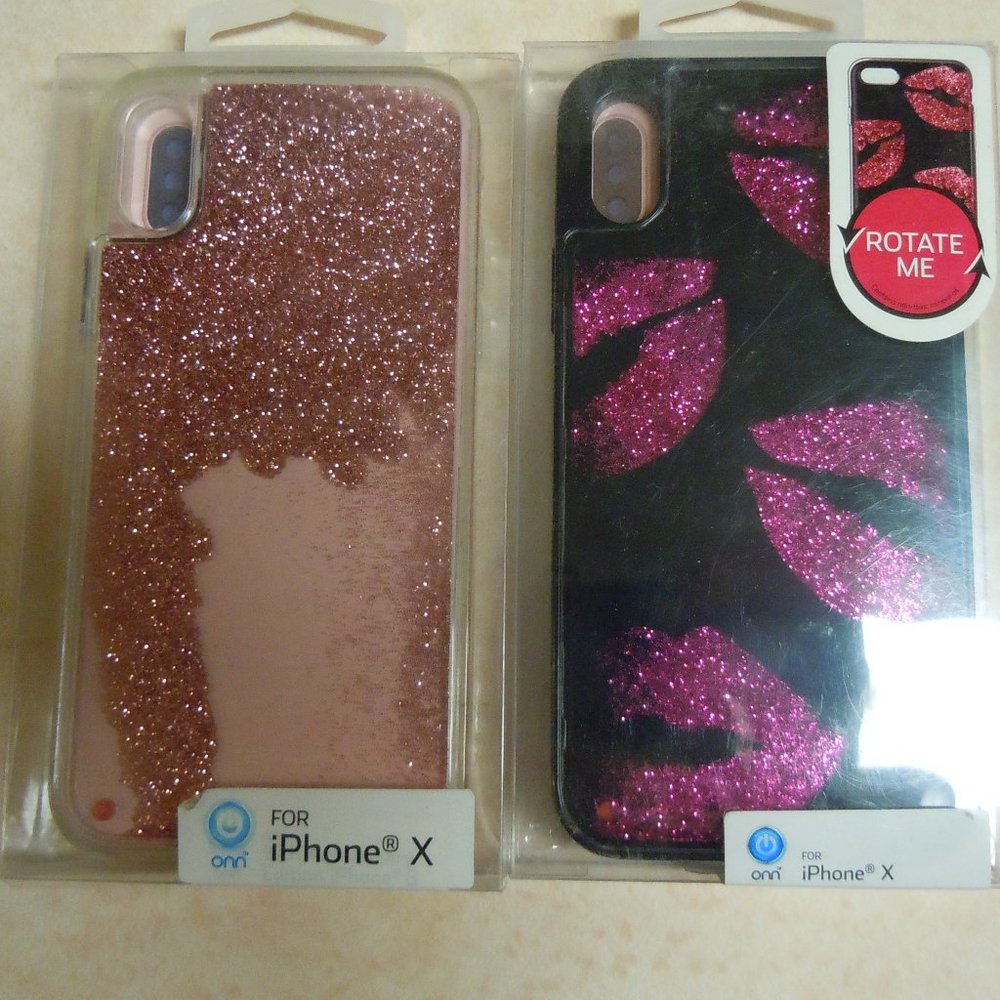NEW 2 ONN glitter cases iPhone X